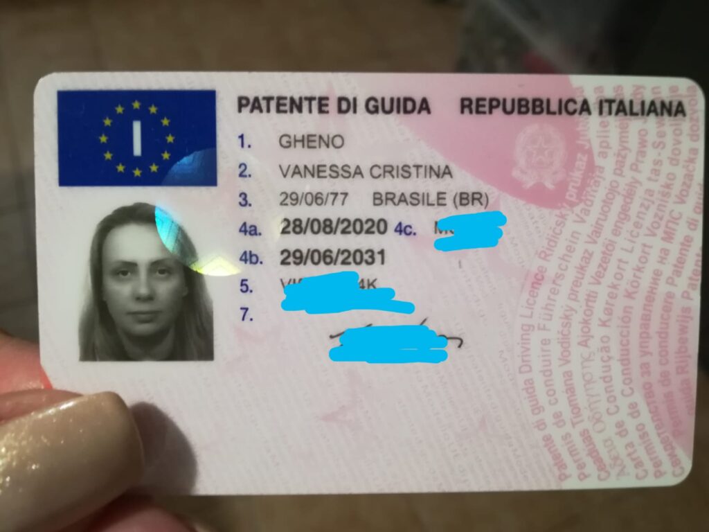download Conversão da minha carteira de motorista Brasileira para Italiana.